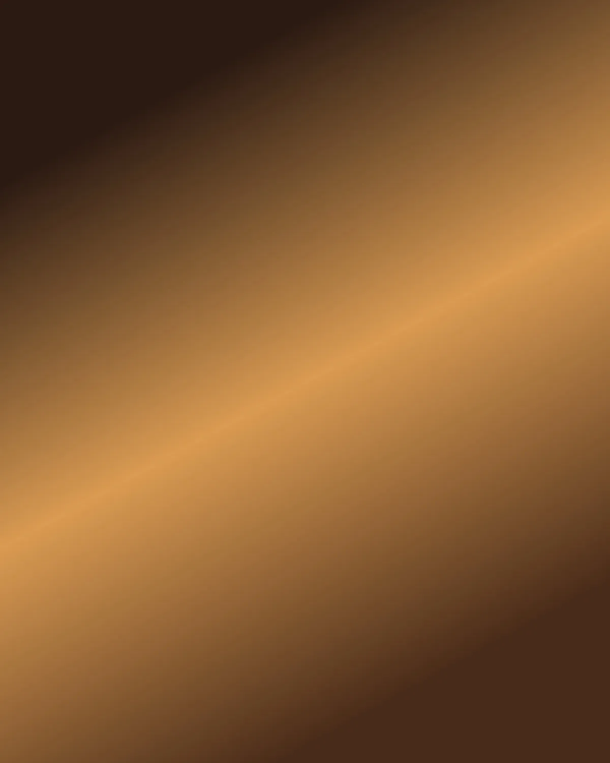 Pintura abstracta con tonos cálidos de ámbar y marrón, con un haz de luz diagonal.