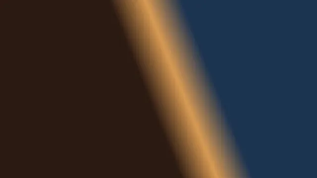 Fotograma de una obra de videoarte con un gradiente de color cálido en movimiento.